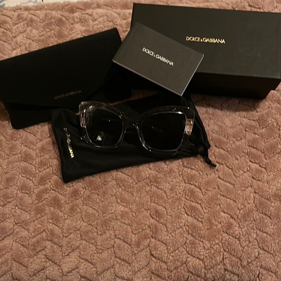 Dolce & Gabbana Accessories - Dolce & Gabbana grey glitter sunglasses